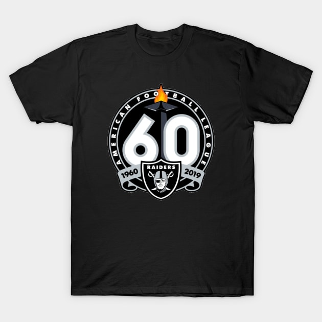 Raiders 60th Anniversary Celebration T-Shirt by capognad